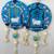 handmade shubh labh cow themed wall hanging decor with beads latkan and mdf hanging (pack of 2)