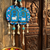 handmade shubh labh cow themed wall hanging decor with beads latkan and mdf hanging (pack of 2)