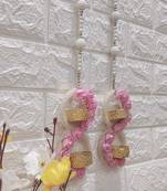 handmade mini rose and tea light toran decoration item for home decor (pack of 2)