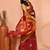 maroon cotton blend handloom saree with running blouse piece pallu & border zari work