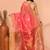 peach pink cotton blend handloom saree with running blouse piece pallu & border zari work
