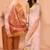 off white cotton blend handloom saree with running blouse piece pallu & border zari work