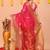 pink cotton blend handloom saree with running blouse piece pallu & border zari work