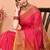 pink cotton blend handloom saree with running blouse piece pallu & border zari work