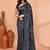 grey silk blend handloom saree with running blouse piece