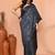 grey silk blend handloom saree with running blouse piece