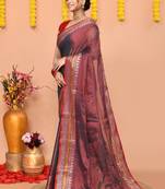 rama organic tissue saree with running blouse piece 