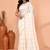 off white silk blend handloom saree with running blouse piece