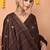brown silk blend handloom saree with running blouse piece