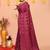 wine silk blend handloom saree with running blouse piece
