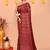 maroon silk blend handloom saree with running blouse piece