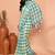 cotton blend handloom multi color check saree with running blouse piece