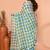cotton blend handloom multi color check saree with running blouse piece