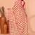 cotton blend handloom multi color check saree with running blouse piece