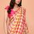 cotton blend handloom multi color check saree with running blouse piece