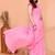cotton blend handloom white pink check saree with running blouse piece