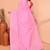 cotton blend handloom white pink check saree with running blouse piece