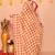 cotton blend handloom multi check saree with running blouse piece