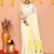 white yellow cotton blend jamdani saree