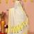 white yellow cotton blend jamdani saree