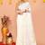 off white cotton blend jamdani saree
