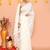 off white cotton blend jamdani saree