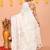 off white cotton blend jamdani saree