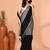 black sequin handloom cotton blend saree without blouse