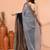 black sequin handloom cotton blend saree without blouse