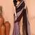 brown sequin handloom cotton blend saree without blouse