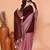 maroon sequin handloom cotton blend saree without blouse