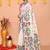 traditional off white soft cotton silk jamdani saree with running blouse piece
