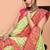 lemon white check handloom cotton blend saree with running blouse piece 