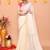 off white cotton blend zari check handloom saree with running blouse piece 