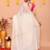 off white cotton blend zari check handloom saree with running blouse piece 