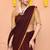 maroon cotton blend zari check handloom saree with running blouse piece 