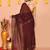 maroon cotton blend zari check handloom saree with running blouse piece 