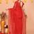 red cotton blend zari check handloom saree with running blouse piece 