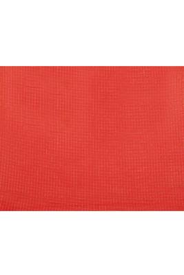 red cotton blend zari check handloom saree with running blouse piece  5