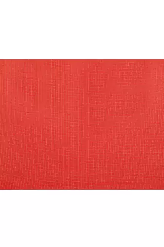women's red cotton blend zari check handloom saree with blouse