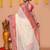 off white cotton blend handloom saree with running blouse piece 