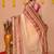 deep beige cotton blend handloom saree with running blouse piece 