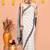 off white cotton blend check handloom saree with running blouse piece 