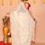off white cotton blend handloom saree without blouse