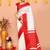 white gadowal silk blend saree with running blouse piece with red border