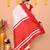 white gadowal silk blend saree with running blouse piece with red border