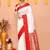 white gadowal silk blend saree with running blouse piece with red border