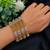 Gold Plated CZ Bangles Set: Indian Bridal Wedding Jewelry