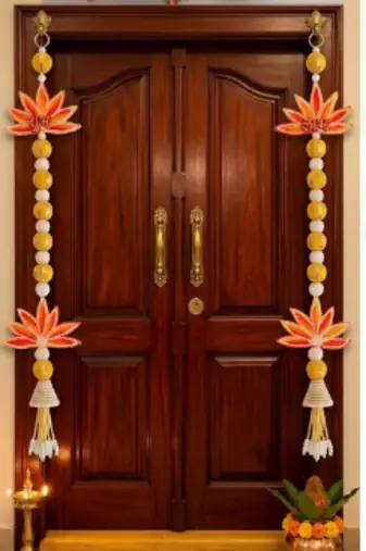 handmade door hanging tassels decorative home temple festival decor hanging (pack of 2)