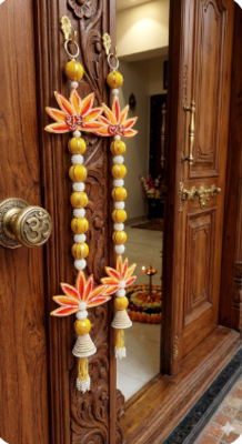 handmade door hanging tassels decorative home temple festival decor hanging (pack of 2) 2